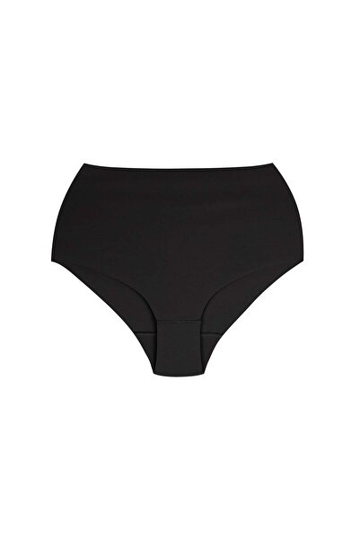 Bolero Women's Seamless Pima Cotton High Waist Panties Black
