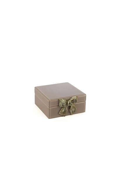 Mikasa Moor Cappuccino Green Marble Bow Box 18X17X8Cm
