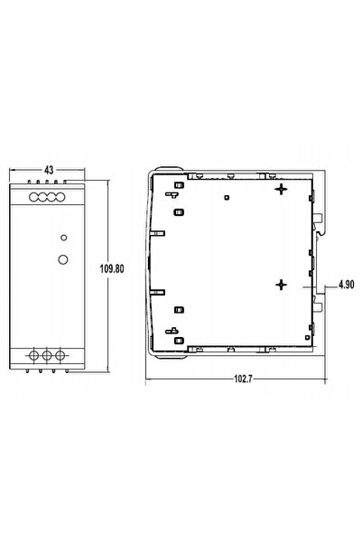 NO BRAND Sursă de alimentare pentru șină DIN rps120-24 (120W; 24V; 5A) Selec
