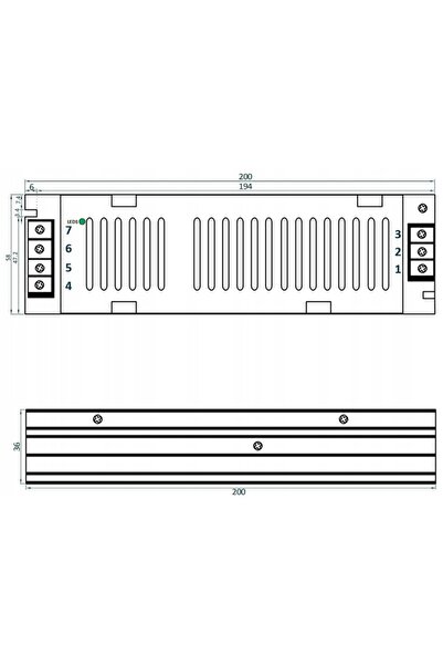 NO BRAND Sursă de alimentare modulară PREMIUM 12V 12.5A 150W, cu montaj subți...