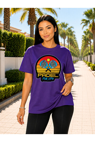 VODEXA Unisex Oversize Tennis Printed T-Shirt 100% Cotton Tennis Themed Comfo...