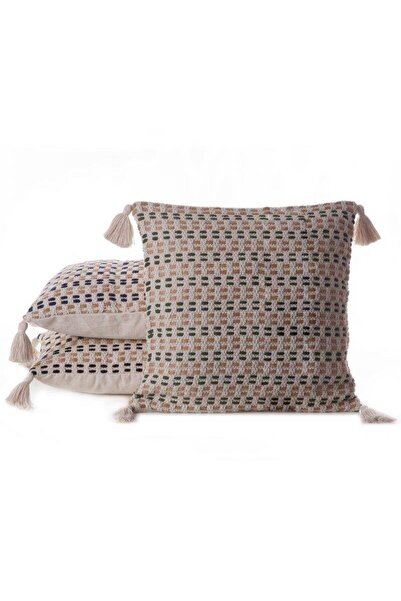 Eurofirany Față de pernă decorativă BOHO 45cm cu franjuri și ciucuri