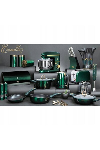 Berlinger Haus SET FIERBĂTOR DE LAPTE 1200ML GAZ VERDE SMARALD LINIE METALICĂ...