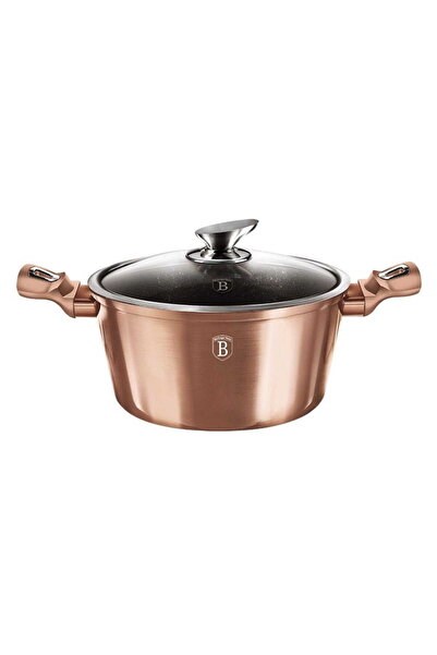 Berlinger Haus Vas de gătit din marmură cu capac 30CM 8L pentru inducție și gaz