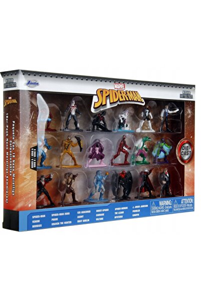 Jada Toys MARVEL SPIDER-MAN SET FIGURINE METALICE MULTIPACK 18 BUCĂȚI