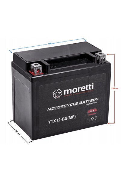 NO BRAND Baterie pentru scuter, motocicletă, quad, cross, motor 12V 12Ah Gel