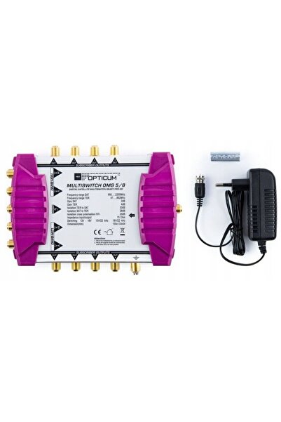 NO BRAND Multi-switch 5/8 ieșiri OPTICUM OMS PRO, reglaj 15 dB, Splitter TV SAT