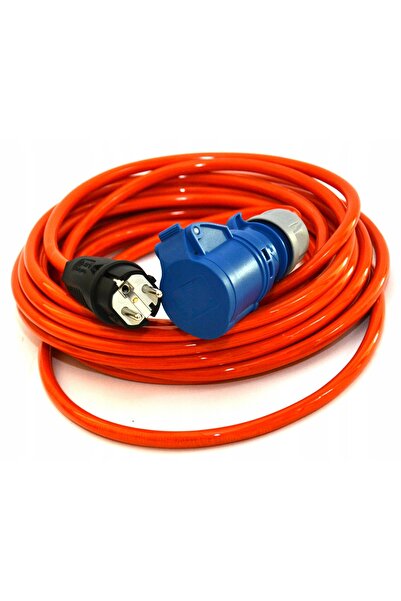 NO BRAND Cablu prelungitor ADAPTOR pentru rulotă H07BQ-F PUR 3x2,5 camping pr...