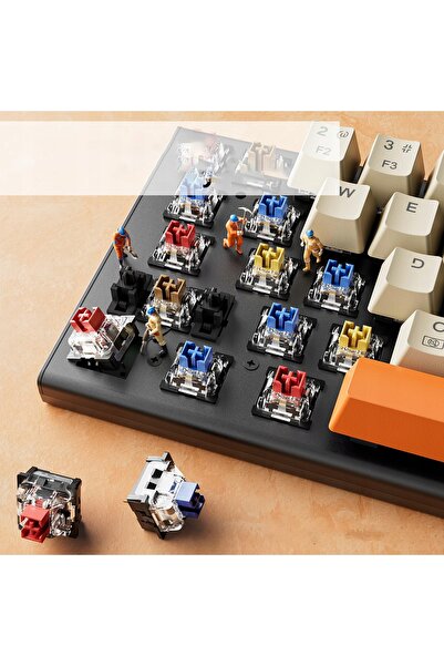 REDRAGON Tastatură mecanică de gaming Ryze RGB USB Negru Bej
