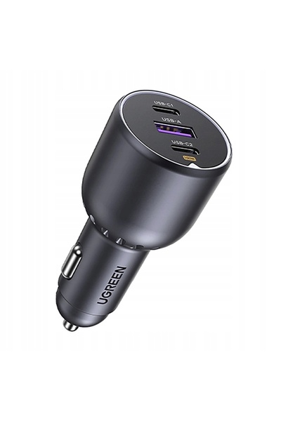 Ugreen ÎNCĂRCĂTOR AUTO EC705 130W PENTRU TELEFONE MOBILE 1x USB 2x USB-C
