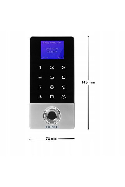 Orno ÎNCUIETOARE DE UȘĂ CRYPTOGRAFICĂ WIFI CU COD+RFID+AMPRENĂ+APlicație TUYA