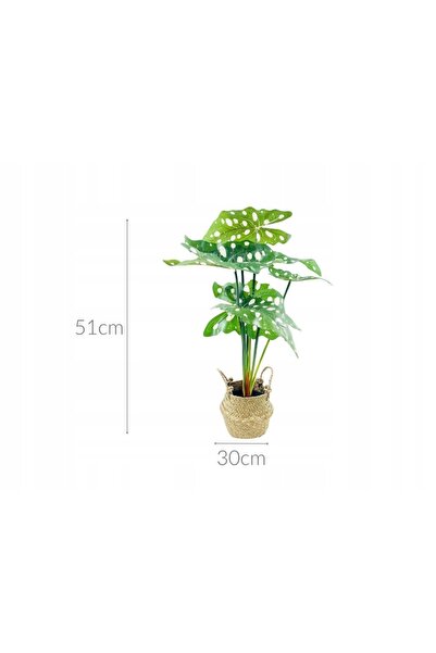 Home Styling Collection FLORI ARTIFICIALE ÎN COȘ ÎMPLETIT DIN PLASTIC 30X30X5...