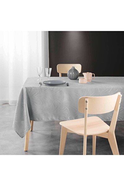 Douceur D'INTERIEUR Față de masă gri jacard cu model 140x240 LOLLY