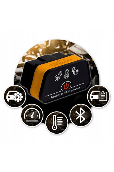 NO BRAND Interfață de diagnosticare OBD2 ELM327 BT4.0 Bluetooth Android iOS W...