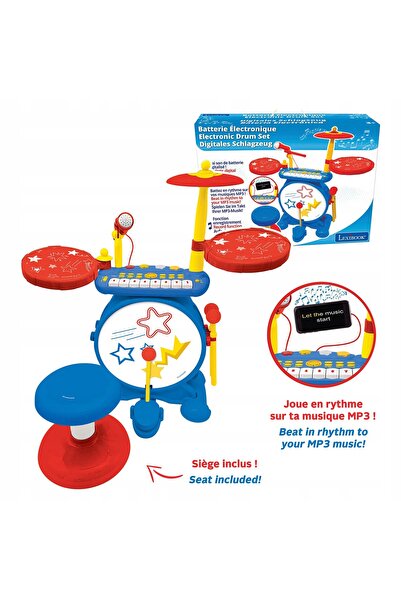 LEXIBOOK Set de muzică electronică cu claviatură și percuție pentru copii 3+