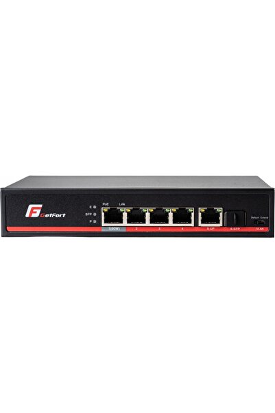 NO BRAND SWITCH POE GETFORT 4+1+SFP Gigabit Ethernet 65W