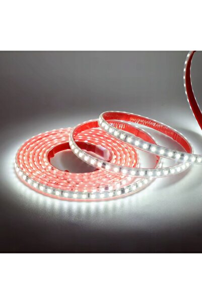NO BRAND KIT BANDĂ LED SMD 230V 5m 6000K ALB RECE TELECOMANDĂ IR IP67