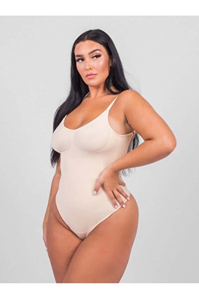 TaliedeViespe Body modelator --THONG TUMMY CU SPATELE GOL-- Alb