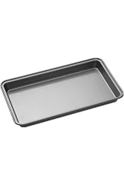 Master MasterCraft Class Smart Space Bakeware Set 7-Piece Non Stick and Stackable with 1 x Roasting Tin, 2 x Round Cake Tins, 1 x Sandwich Pan, 2 x Flan/Quiche Dishes and 1 x Brownie Tray in Gift Box