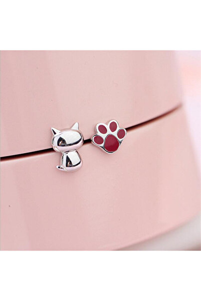 Choice Silver Creative Fashion Asymmetrical Epoxy Cute Animal 925 Sterling Si...
