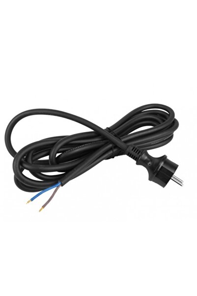 Plastrol Cablu de conectare cu mufă dreaptă IP44 2*1.5 H07RN-F 4M Negru - E+2...