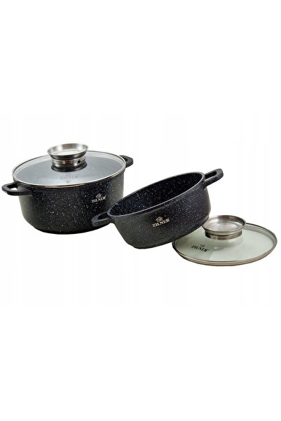 NO BRAND Set de vase de gătit mari 10L 13L 18L, cu înveliș de piatră
