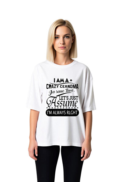 PayBuy Women's Oversize T-Shirt Humor Printed Grandfather Ninesi Themed Relax...