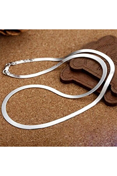 Choice1 55cm 22inches Silver Color 4MM Chain Necklace for Women Luxury Couple...