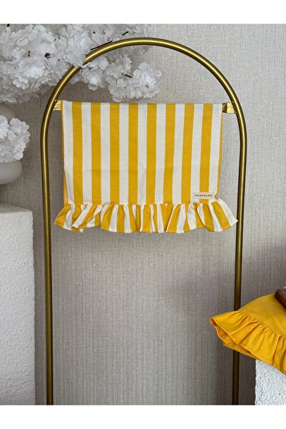 KaiAtelier Lemonade Keten Fırfırlı Kurulama Bezi / Fırın Örtüsü