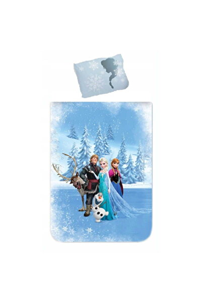 CARBOTEX Set lenjerie de pat din bumbac 140x200 FROZEN Anna și Elsa