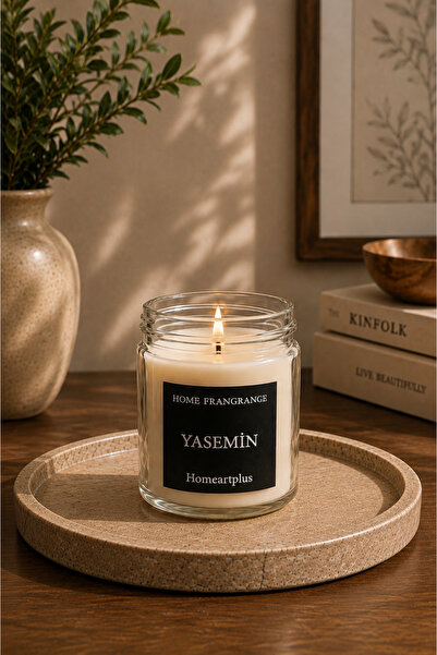 homeartplus Yasemin kokulu Kavanoz mum 1 adet 180 gr