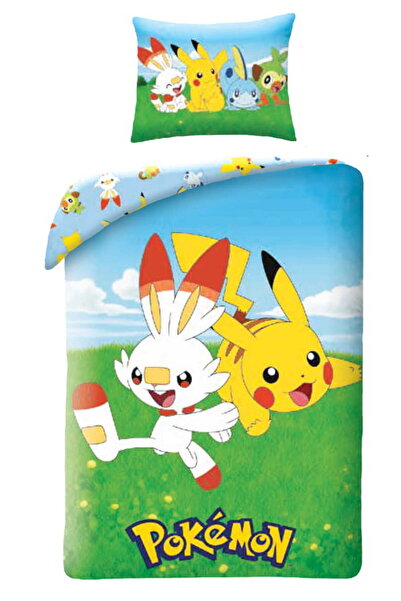 Halantex Lenjerie de pat din bumbac 140x200 Pokemon Pikachu