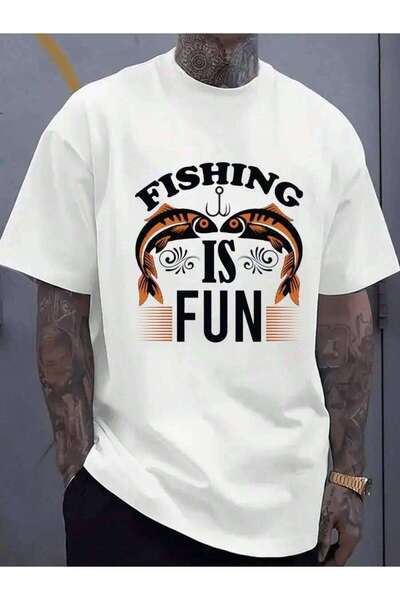 NOURAM Casualslim 2026 Limited Edition Men's White Fishing-Shirt, Featuring A...