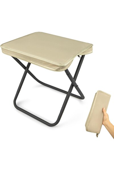 Generic Brand Taburet pliabil camping portabil 600g, oțel+Oxford, husă integr...