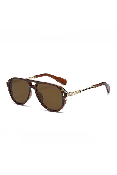 Choice4 brown brown New Arrow Pilot Sunglasses Men Women UV400 Retro Sun Glas...