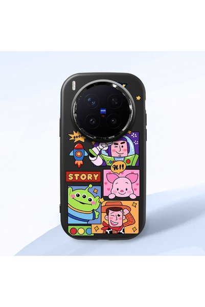 ucuc Vivo X300 Pro Compatible Shock-Absorbing Camera Protected Black Silicone...
