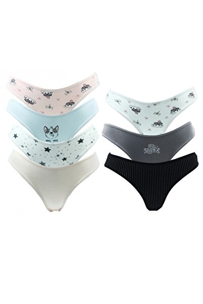 HUNEX UNDERWEAR Γυναικεία σλιπ 7 τεμάχια. ΕΚΤΥΠΩΜΕΝΟ 975-03, Έγχρωμη εκτύπωση...