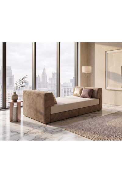 DECHOME Nestime® 200x100 cm Modüler Sünger Kanepe | Hareketli Sırt Dayama | Ç...