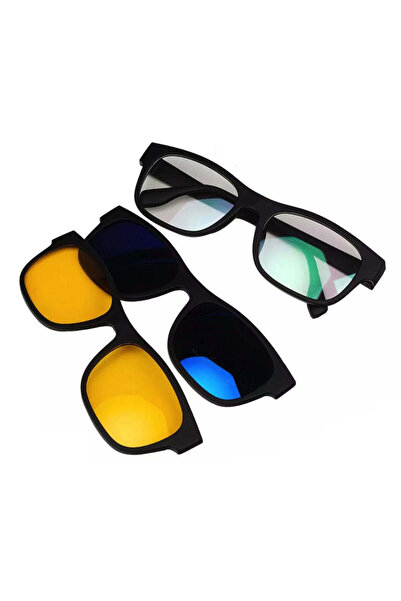 Generic Ochelari cu lentile interschimbabile magnetice, 3 în 1