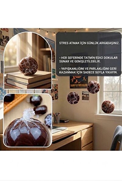 ismega Patlayan Çıtırdayan Top Çikolatalı Bal Mumı squishy Sukuşi Skuşi Slow Stres atma oyuncağı fidget Butter 1 Adet fiyatıdır