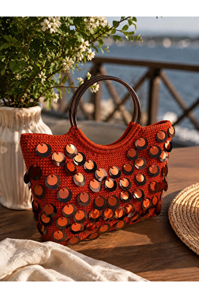 ARTTMACRAME حقيبة نسائية محبوكة يدويًا
