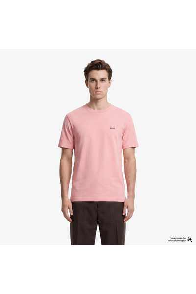 BOSS Erkek Pembe T-Shirt