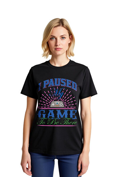 PayBuy Women's Game-Themed Printed T-Shirt Short Sleeve Round Neck Relaxed Fi...