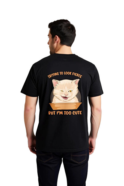 PayBuy Men's Graphic Printed Cat Patterned Short Sleeve T-Shirt Funny Letteri...