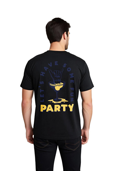 PayBuy Men's T-Shirt Cocktail Glass Printed Party Theme Relaxed Fit Casual We...
