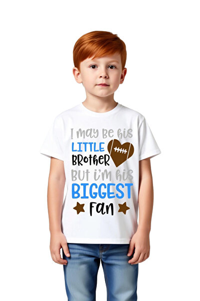 PayBuy Boy's Football Printed Short Sleeve T-Shirt Brother Theme Relaxed Fit ...
