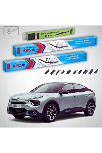 TEAMCAR Wipers Citroën C4 III 10.2020-present | Front and Rear Set Flat Premi...
