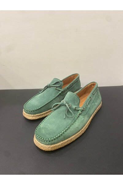 JAMES FRANCO Erkek Hakiki Deri Süet Espadril & Loafer Ayakkabı