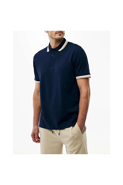 MEXX Ανδρικό polo σε Σκούρο Μπλε