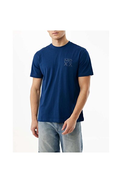 MEXX Logo T-shirt Ανδρικό σε Χρώμα Μπλε